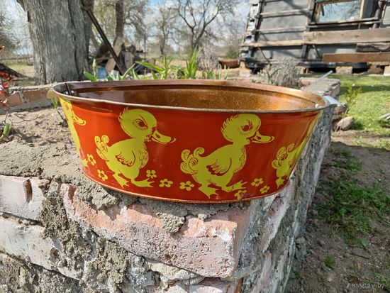 Тазик для купания игрушек игрушечный, металлический. Талин