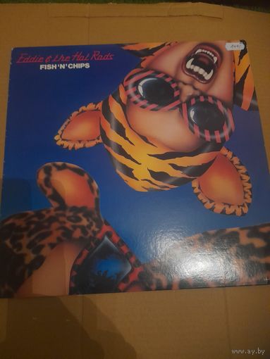 EDDIE & THE HOT RODS " FISH'N'CHIPS"  1980 LP USA EMI AMERICA SW17037 - NM/NM