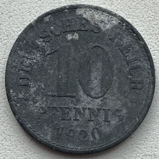Германия 10 пфеннигов 1920 г.