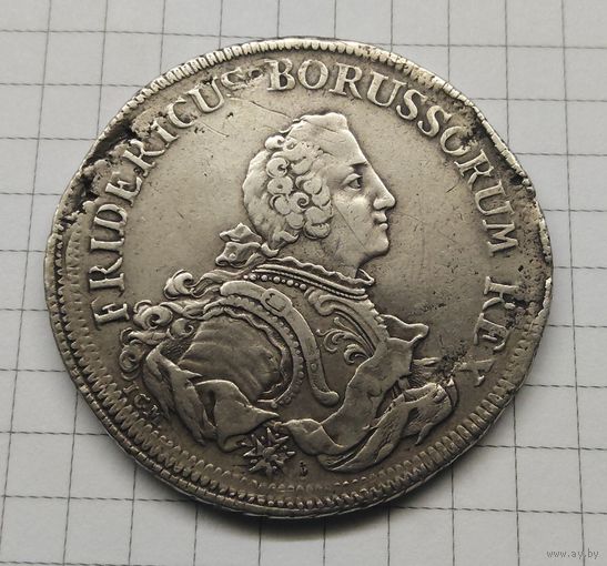 Пиастр 1751 - 1752 гг Торговая монета Фридриха второго. Королевство Пруссия.