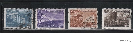 СССР-1948, (Заг.1141-1144)  гаш. , Украина(полная серия)