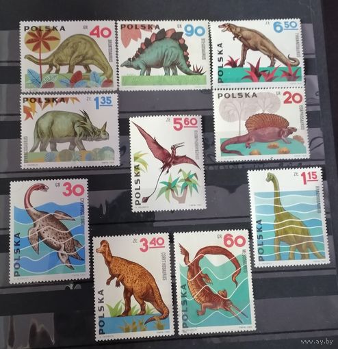 Польша 1965 Динозавры