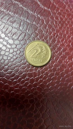 Монета 2 гроша 2016г. Польша. Неплохая!