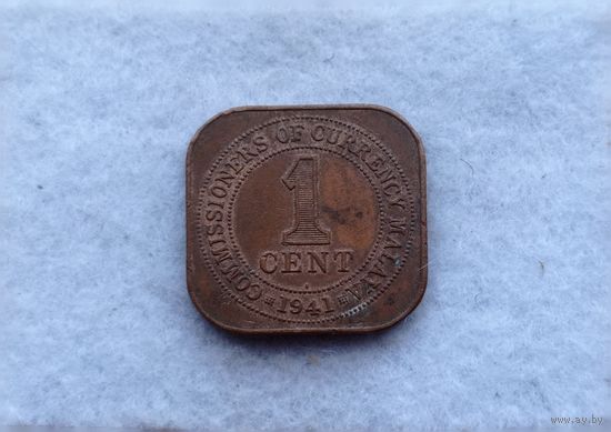 Werty71 Малайя 1 цент 1941
