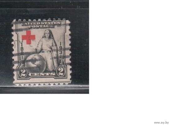 США-1931, (Мих.332), гаш.    , Красный Крест (одиночка)