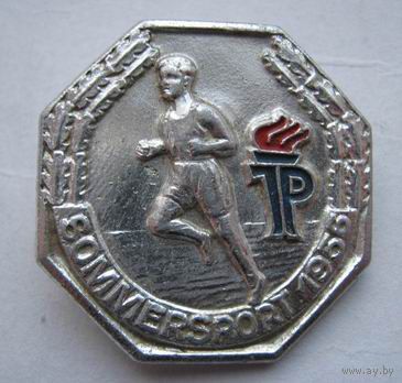 Значок ГДР " Sommersport  1956 ".