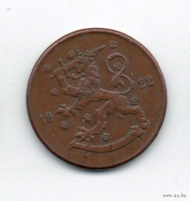 ФИНЛЯНДСКАЯ РЕСПУБЛИКА. 5 ПЕННИ 1922.