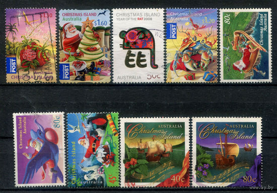 Рождественские острова - Рождество, Новый Год - 9 марок - гашёные. #3-WB-97-KS-3