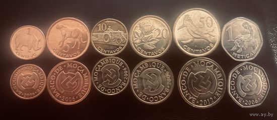 Мозамбик Набор 6 монет UNC