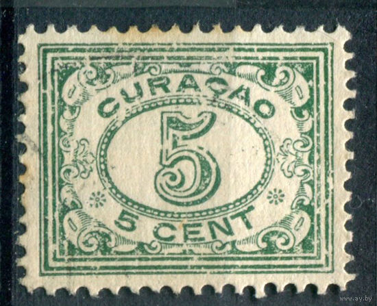 Нидерландские колонии - Кюрасао - 1922г. - цифры, 5 с - 1 марка - гашёная [Mi 69]. #3-WB-101-A-1