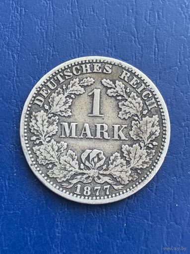 Германия 1 марка 1877 А серебро