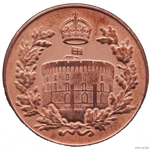 Гибралтар 2 пенса, 2023 Карл III UNC