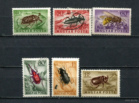 Венгрия - 1954 - Насекомые - 6 марок. MH, MNH, Гашеные.  (Лот 18Ei)-T5P18