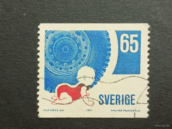 Швеция 1971.  Безопасность дорожного движения
