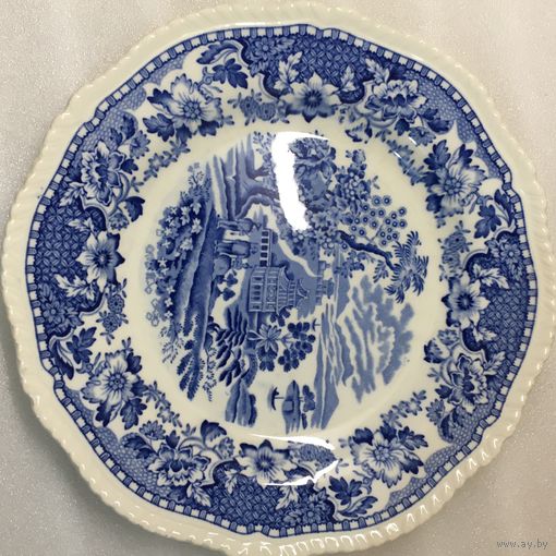 Тарелка Vintage Seaforth Enoch Woods Blue porcelain