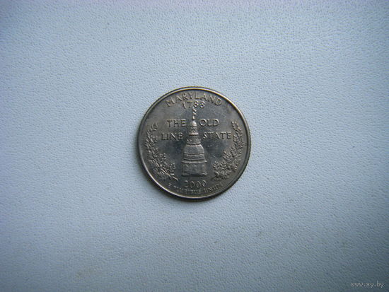 Квотер (25 центов) США 2000г. МЭРИЛЕНД. D.