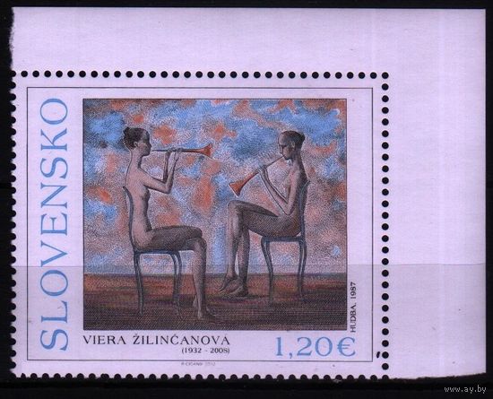 2012 Словакия искусство живопись (1932 – 2008) музыка Mi-696 1х-марка**