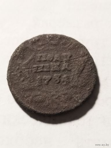 Россия полушка 1734