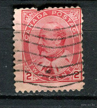 Канада - 1903/1912 - Король Эдуард VII 2С - [Mi.78A] - 1 марка. Гашеная.  (Лот 34CJ)