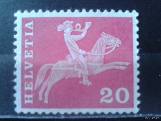 Швейцария 1960 Стандарт, почтальон 19 века**