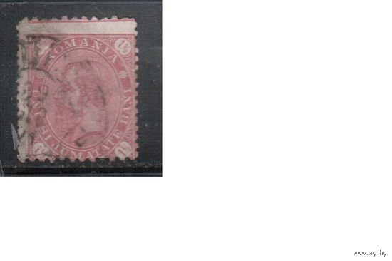 Румыния-1890, (Мих.83) гаш. , Стандарт, Король Карл I, смещение рис.