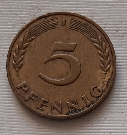 5 пфеннигов 1970 г. J. Германия