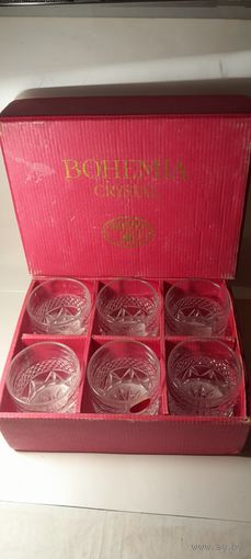 Стаканы для виски BOHEMIA хрусталь, в родной упаковке 6 шт.