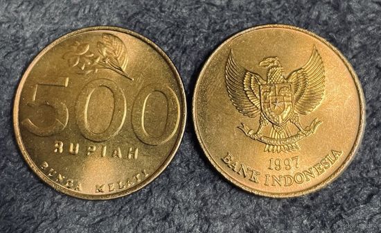 Индонезия 1997  500 рупий  Цветы Жасмина UNC