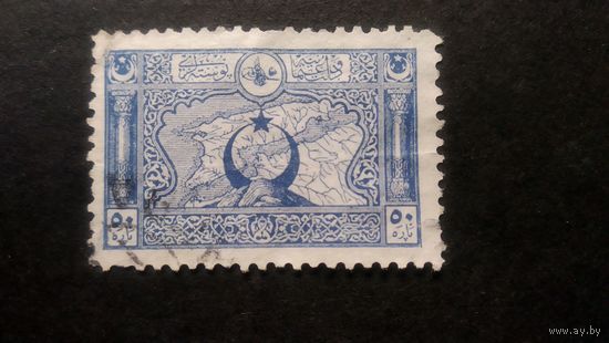 Турция  1917 г. Карта Дарданелл Mi 634C кц20евр  \268фк\