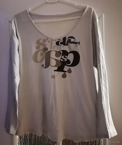 Майка х/б с длинным рукавом, р-р 46-48