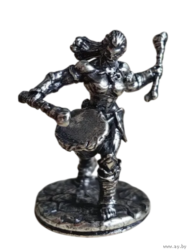 Статуэтка миниатюра Воительница Металл/сплав