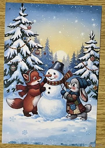 Открытка для посткроссинга чистая 10х15 см. (на тонкой бумаге)