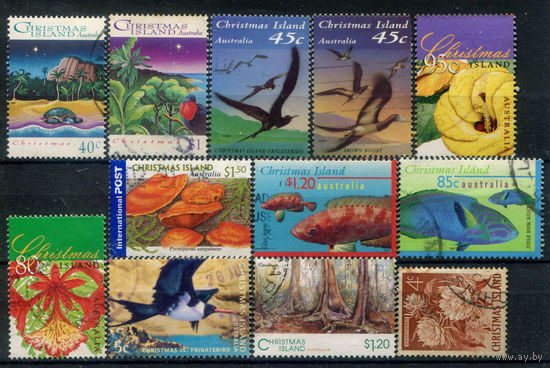 Рождественские острова - фауна и флора - 12 марок - гашёные. #3-WB-97-KS-4