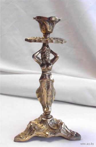 Подсвечник Атлант Бронза 02