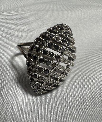 Кольцо серебряное 925 пробы. 3