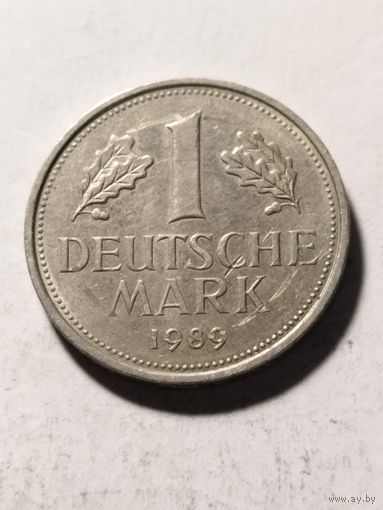 Германия 1 марка 1989 J