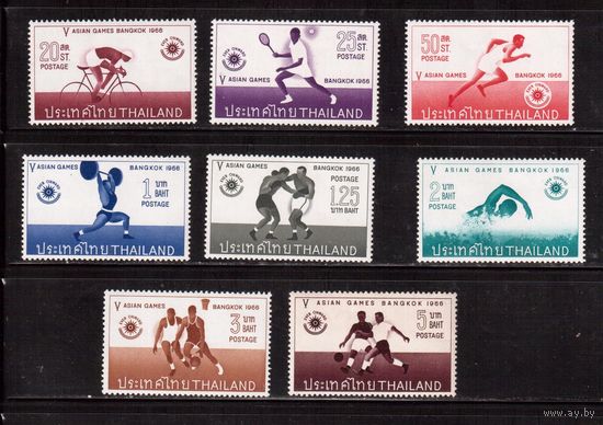 Тайланд-1966,(Мих.458-465)  **  , Спорт