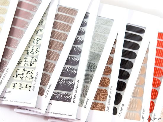ПОЛОСКИ/НАКЛЕЙКИ/СТИКЕРЫ для ногтей ESSIE Sleek Stick Nail Stickers Longwearing 6 расцветок