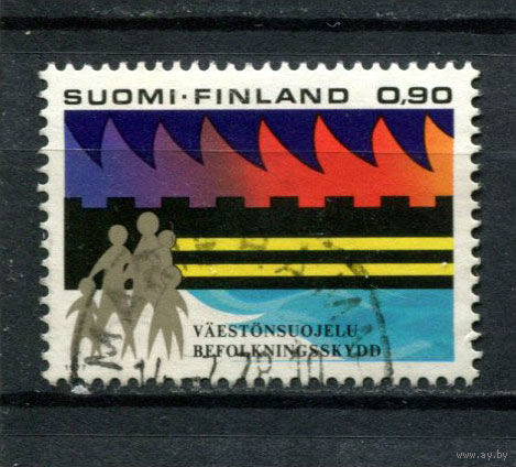 Финляндия - 1977 - Гражданская оборона - [Mi. 813] - полная серия - 1 марка. Гашеная.  (Лот 177AW)