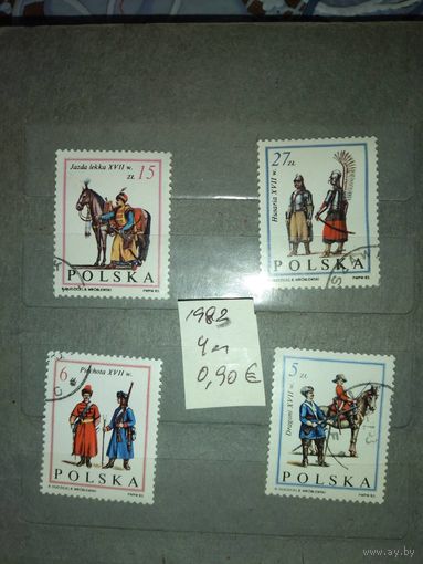 ПОЛЬША, 1983,  300 лет победы над турками 4м,  (справочно приведены номера и цены по  Michel)