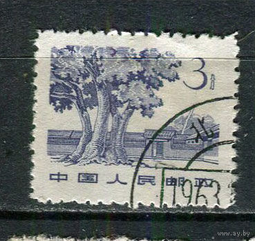 Китай - 1962 - Архитектура 3F - [Mi.677] - 1 марка. Гашеная.  (Лот 88Fh)-T25P17