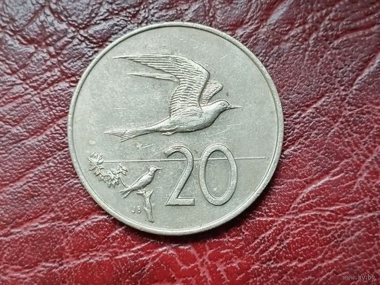 20 центов Острова Кука 1974 г.