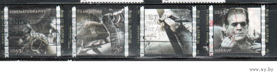 США-2003 (Мих.3723-) ,  гаш. , Киноиндустрия, 4 марки