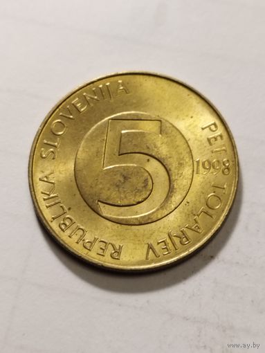 Словения 5 толар 1998