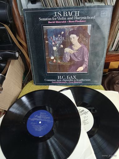 Виниловая Пластинка Бах Сонаты для скрипки и клавиесина 2LP