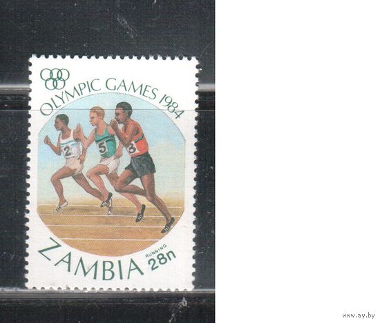 Замбия-1984,(Мих.315)  **  , Спорт, ОИ-1984,
