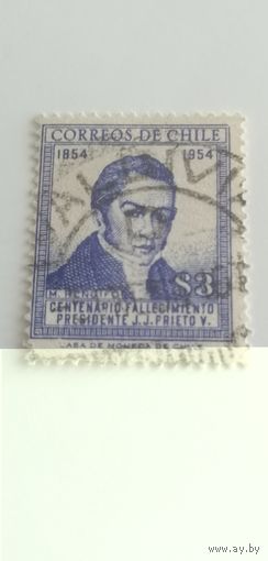 Чили 1955. 100-летие со дня смерти Хосе Хоакина Прието, президента, 1786-1854