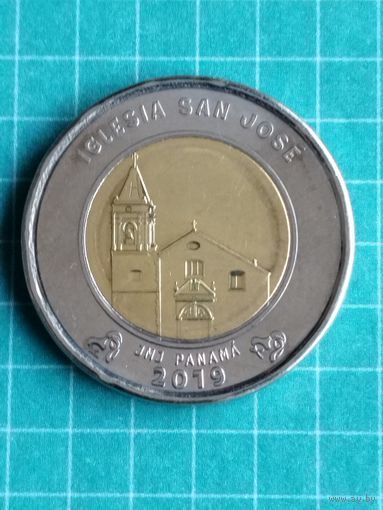 Панама 1 бальбоа 2019 г. Собор Сан - Хосе.