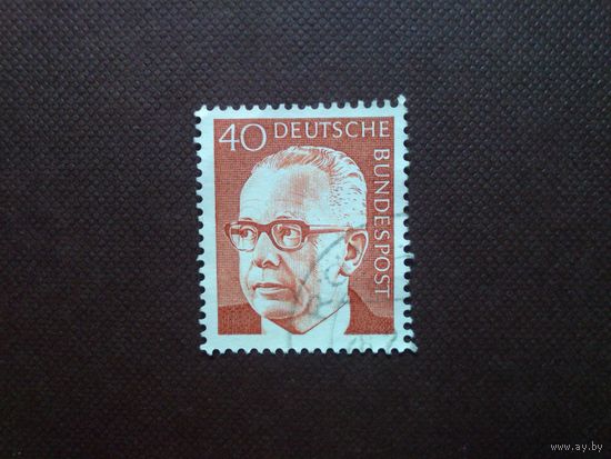 Германия .ФРГ 1971 г. Хайнеман Густав (1899-1976), 3-й Федеральный Президент.