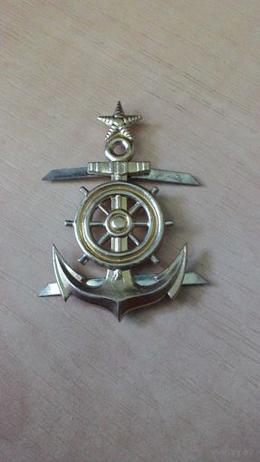 Кокарда рядового состава речного флота СССР. Плюс всякая мелочь - пуговички, петлички.